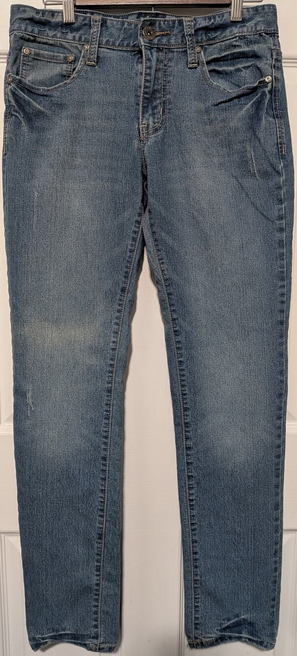 Carbon Men's Straight Leg Jeans Medium Wash Blue Denim 30x32